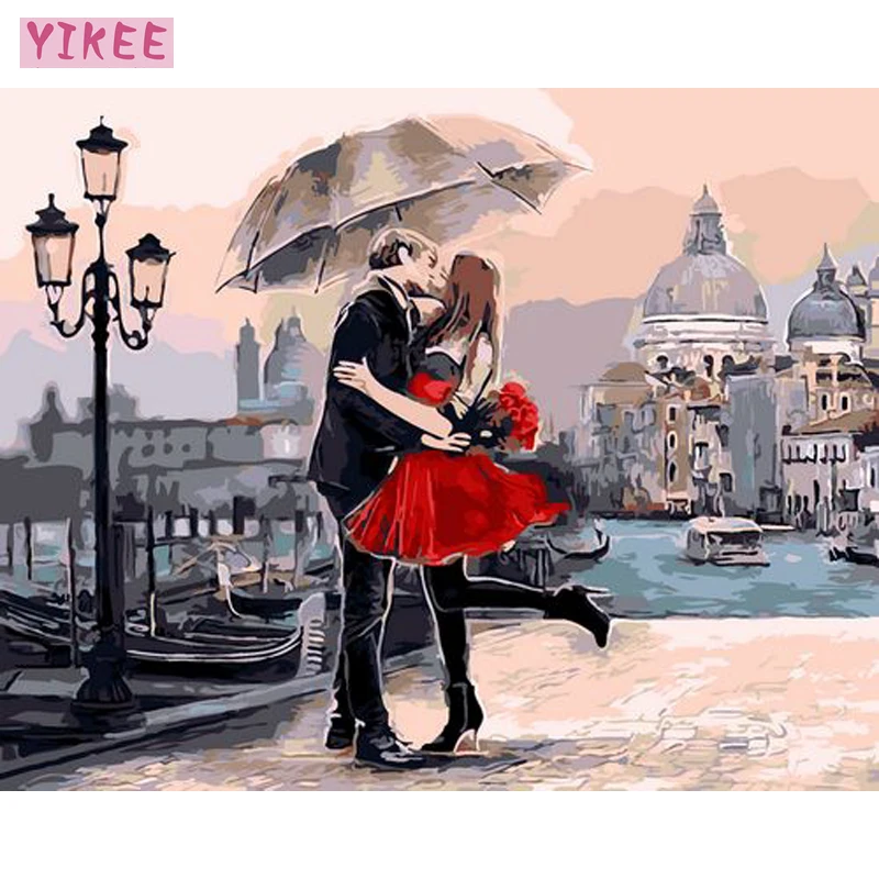 Картина маслом с рамкой Художественная печать декоративные картины любовник
