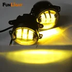 2 шт. 4 дюйма 30 Вт туман светильник Led Противотуманные фары светильник s комплект для внедорожников Jeep Wrangler светодиодные противотуманные фары желтый светильник