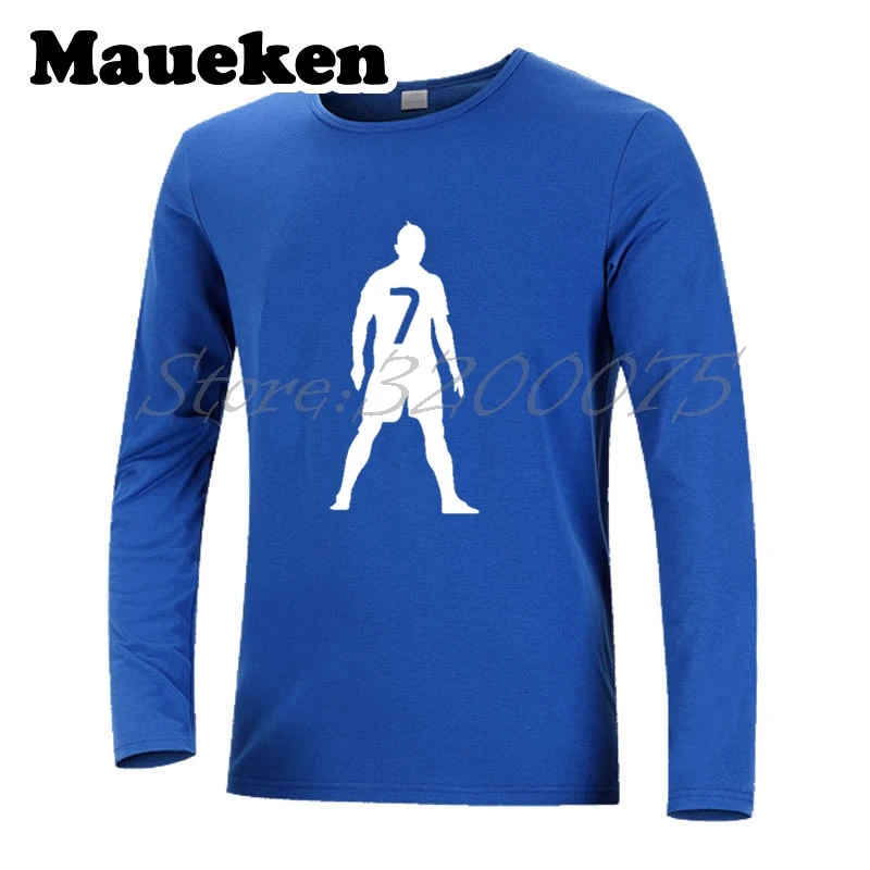 Мужская футболка с логотипом CR7 #7 Криштиану Роналду бесплатная доставка футболки