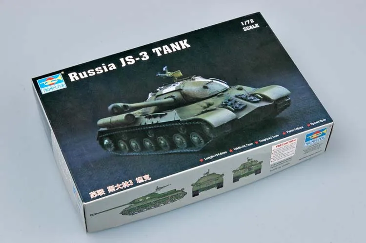 Труба 07227 1: 72 советская модель тяжелого танка JS-3