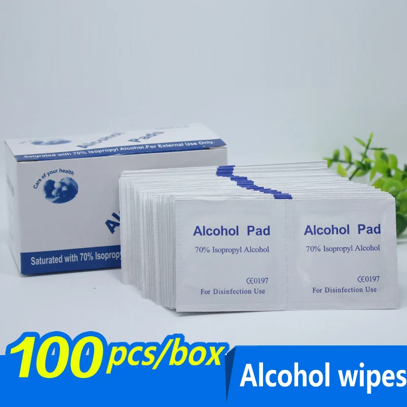 100 шт./лот 70% спирт Prep Swap Pad влажная салфетка для антисептической очистки кожи