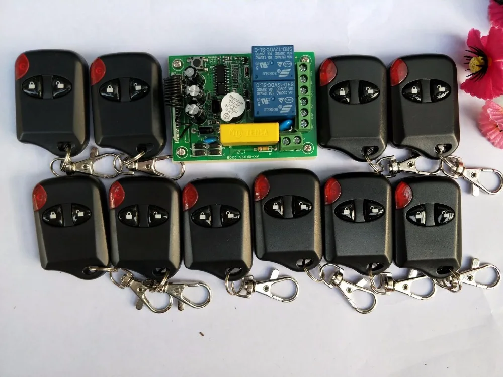 Новая беспроводная радиочастотная система дистанционного управления ac220в 2CH