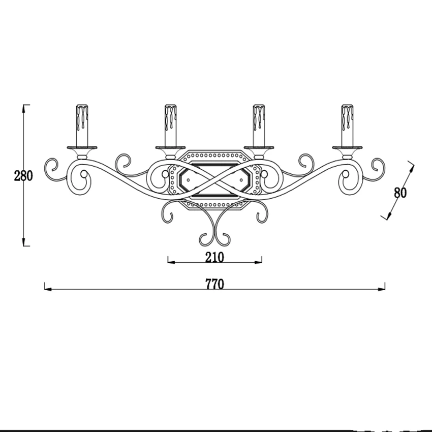 Американский Ретро чердак железные светодиодные Настенные светильники