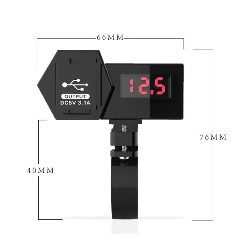 Многофункциональный водонепроницаемый мотоцикл велосипеды двойной USB цифровой