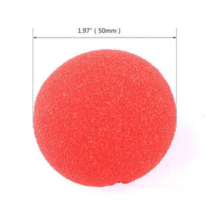 

10 pcs Hot sale Adorable Red Ball Foam Circus Clown Nose Comic Party Halloween Costume Magic Dress