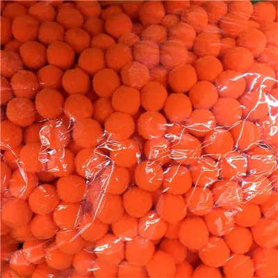 orange red 500 шт 10 мм цветной круглый шарик из шерстяного войлока s Pom Poms для Diy девушек вечерние принадлежности Свадебные украшения шарик из шерстяного войлока аксессуары - Цвет: orange red
