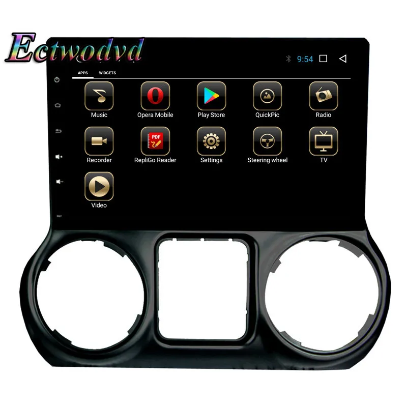 Ectwodvd Octa Core Android 8 1 автомобиль радио gps навигации для Jeep Wrangler 2011 2012 2013 2014