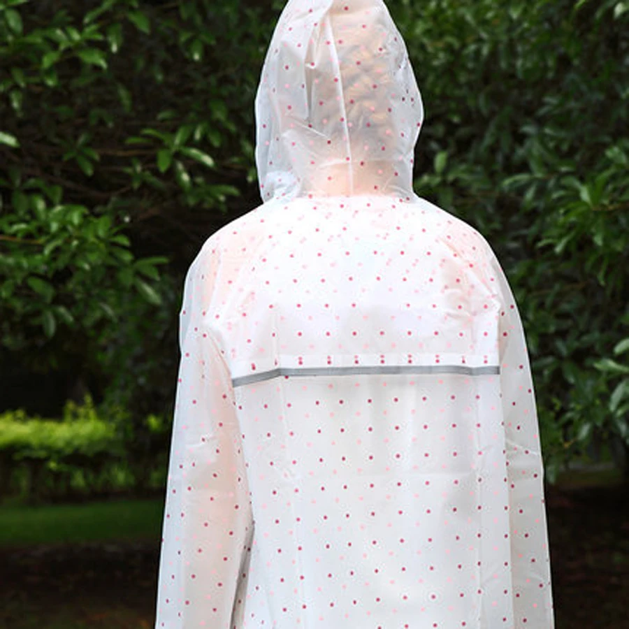 Прозрачный плащ-пончо для девочек тонкий плащ путешествий женский с капюшоном