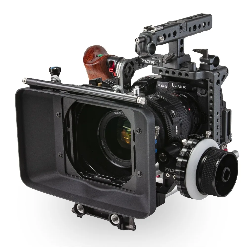 TILTA ES T37 C Rig для Panasonic GH4 GH5 камера с деревянной ручкой FF T03 MB T05 непрерывного