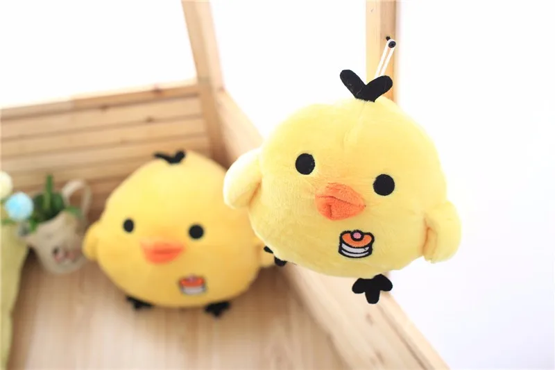 1 шт. Kawaii милый 15 см желтый цыпленок плюшевые игрушки Rilakuma расслабляющий цыпленок мягкие игрушки детские игрушки подарок на день рождения