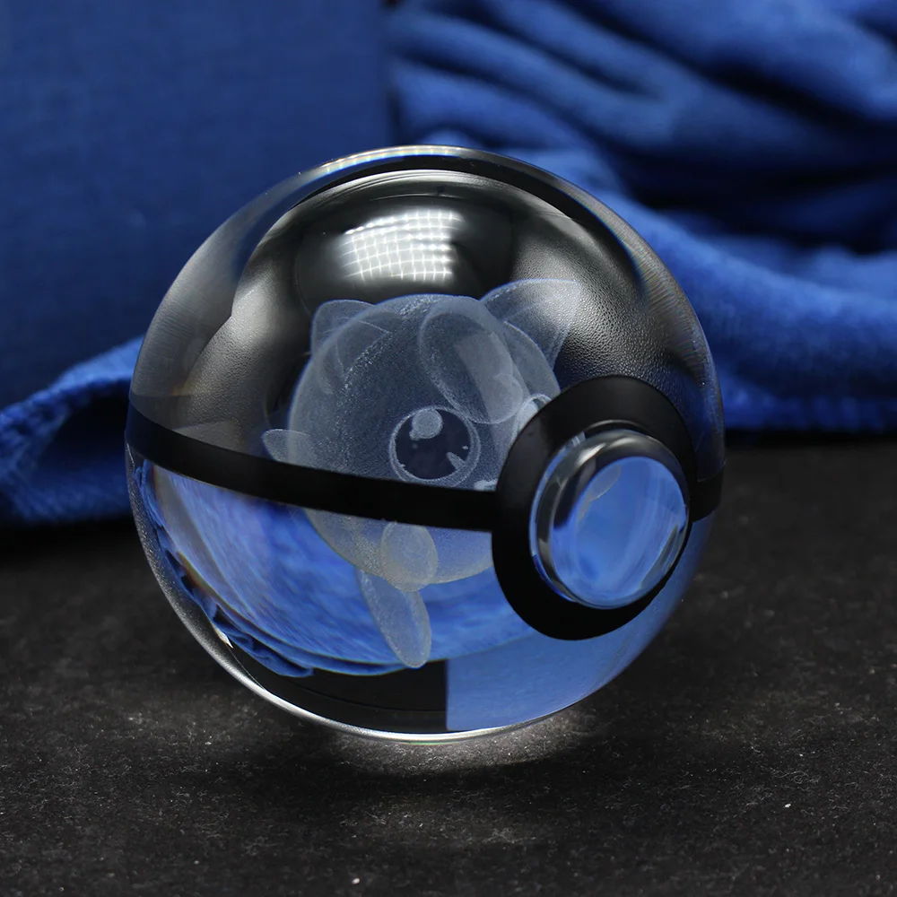 Восхитительный Хрустальный 3D Jigglypuff шар, фигурка, Cristal Pokemon Go, светодиодный ночной Светильник