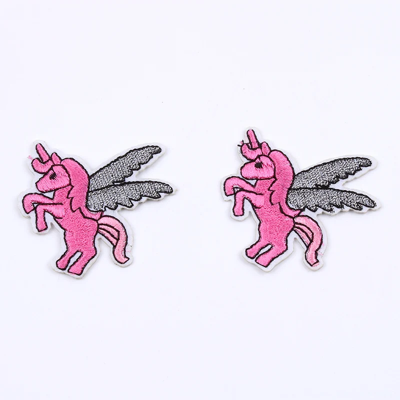 10 шт./лот патч с вышивкой единорога наклейка утюгом мультяшными животными Сделай