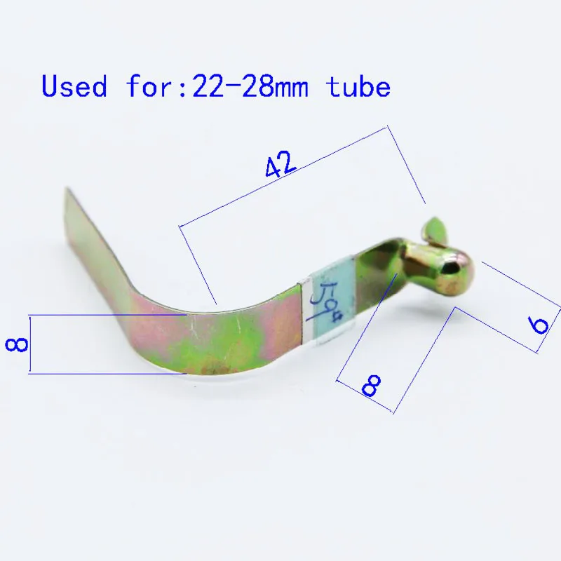 

Manufacture V Shape Metal Spring Button Clip for Tubes