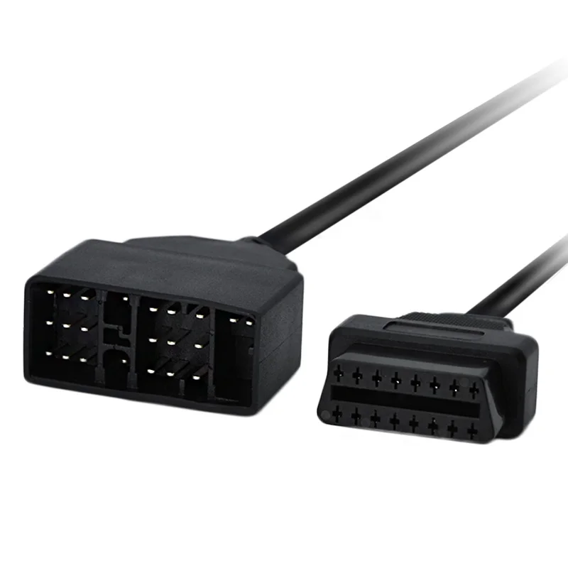 Для Toyota 22Pin к OBDII 16 контактный гнездовой разъем адаптер кабель DLC для 17pin OBD