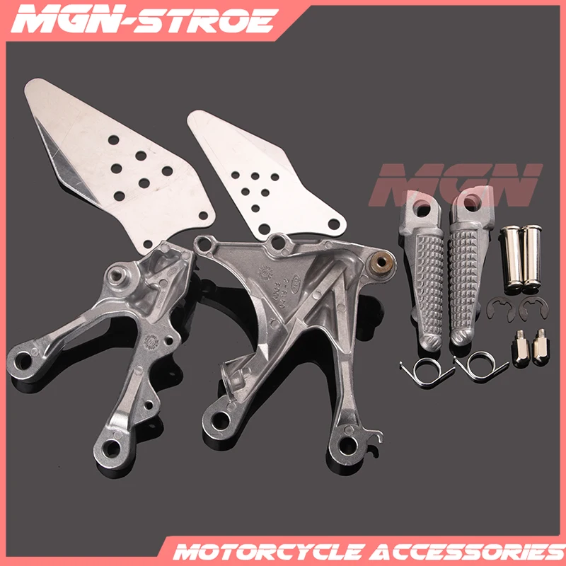 Передние Подножки подножки подножка кронштейн педали для KAWASAKI ZX6R ZX 6R 2005 2008 05 06 07 08