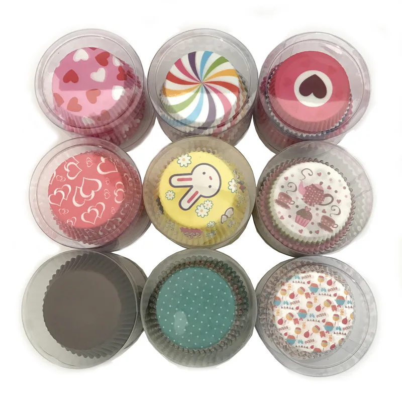 Новинка 100 шт. бумажные обертки для кексов чашки выпечки футляры коробки