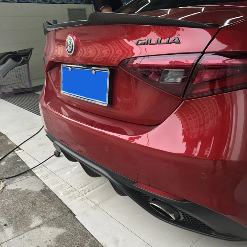 Высокое качество углеродного волокна задний багажник Багажник крыло спойлер для