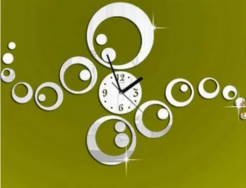 2016 новое поступление настоящие настенные часы Diy Украшение дома Модные Акриловые