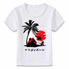 Детская одежда, футболка Goku At Kame House, футболка для мальчиков и девочек