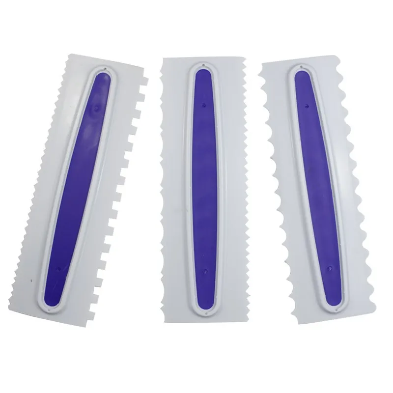 Расческа для украшения торта скребок крема с неровными зубцами кондитерский