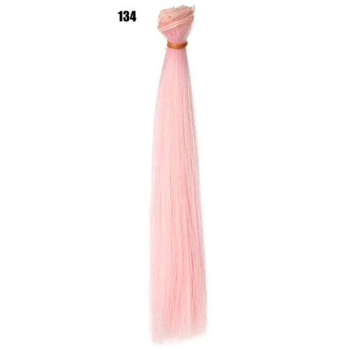Color 134 25 см* 100 см кукольные парики/волосы refires bjd волосы черный золотой коричневый зеленый прямой парик густые волосы для 1/3 1/4 BJD diy - Цвет: Color 134