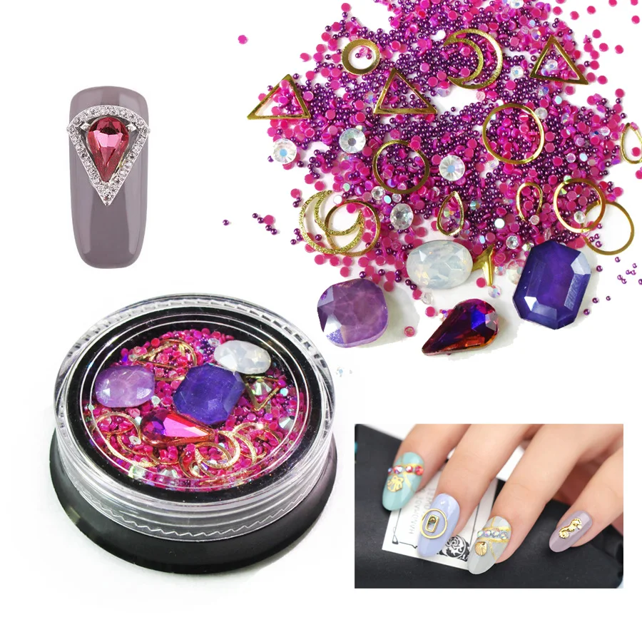 Bittb пилочки для ногтей художественные украшения наборы Подвески Кристалл Стразы