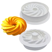new spiral shape silicone cake decorating mold for baking mould dessert mousse pastry cake mold pan bakewar bakvormen