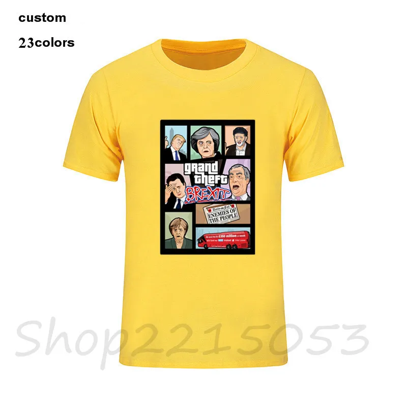 Grand the auto san andreas Мужская футболка GTA Brexit игра мужская 2018 Забавный custome grand theft gta
