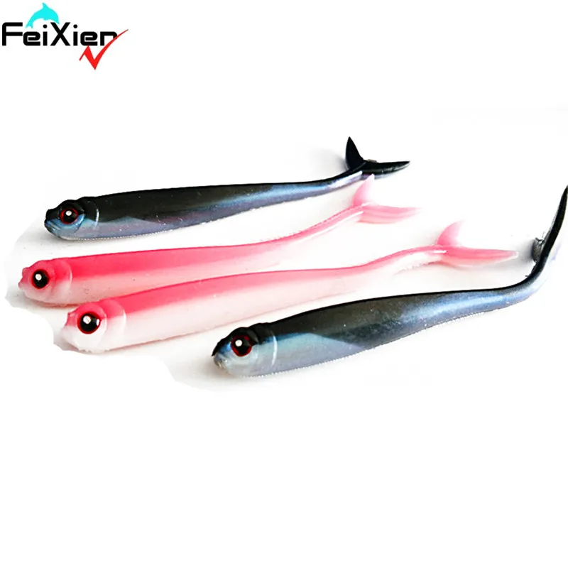 SUNMILE 5 шт. 3 г 10 см мягкие приманки рыболовные приманки Pesca Peche рыболовные снасти воблеры Карп Leurre Souple Isca искусственные мягкие приманки