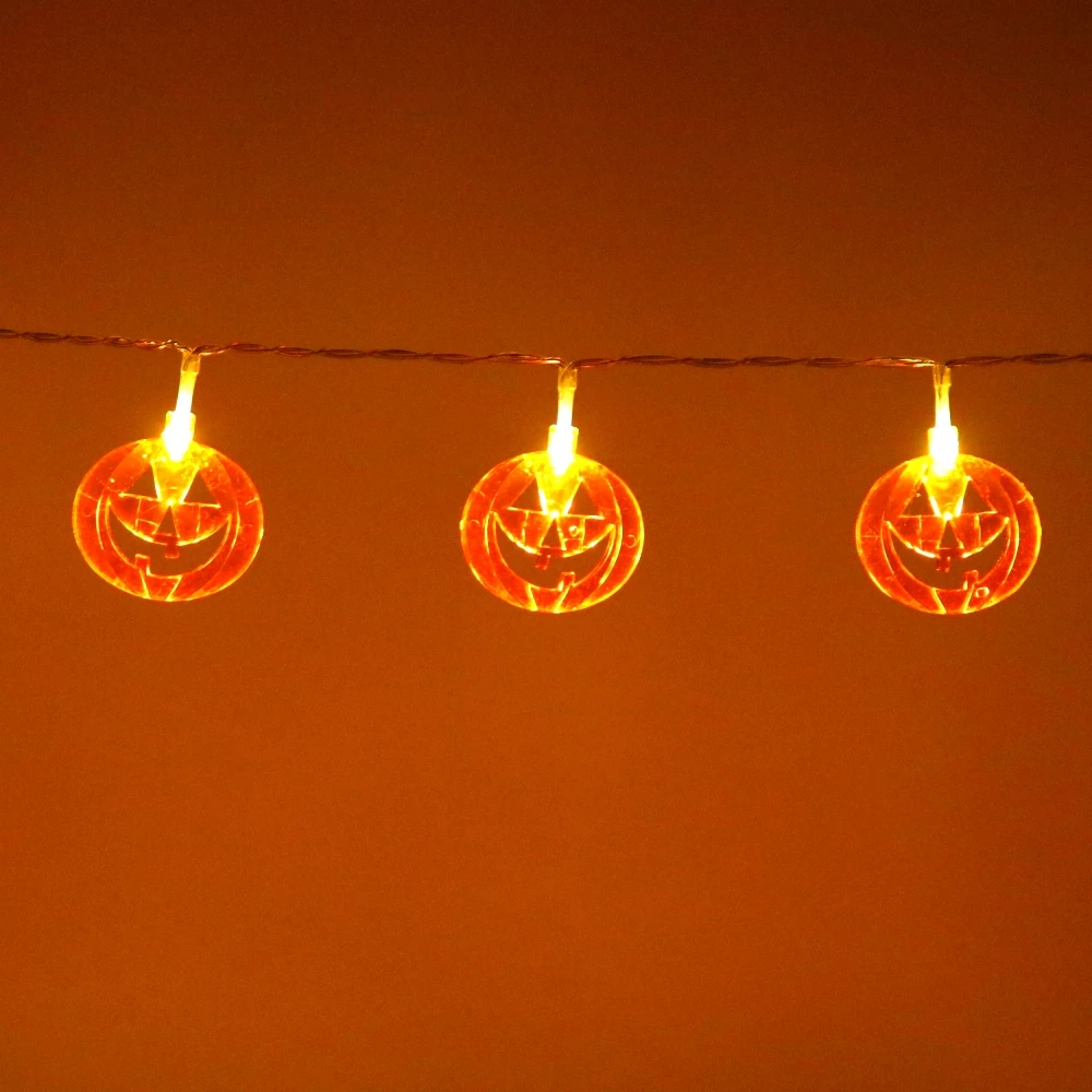 СВЕТОДИОДНАЯ Гирлянда в виде тыквы 2018 светодиодов праздничное освещение для