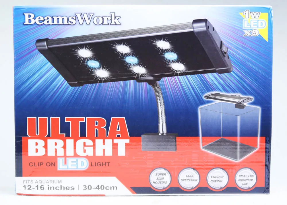 Коралловый риф морской резервуар для выращивания растений SPS LPS белый синий 1 Вт x 9