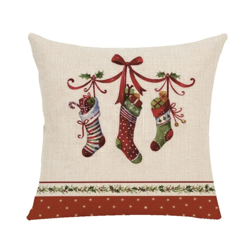 1 шт. Рождественское украшение веселые рождественские буквы квадратная льняная