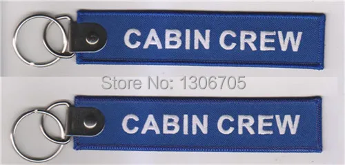 Cabin Crew Bothside Embroidery Keychain | Автомобили и мотоциклы