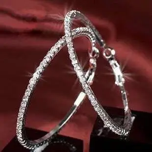 Серебряные/Золотые Большие кольца серьги баскетбольные женские обручи серьги