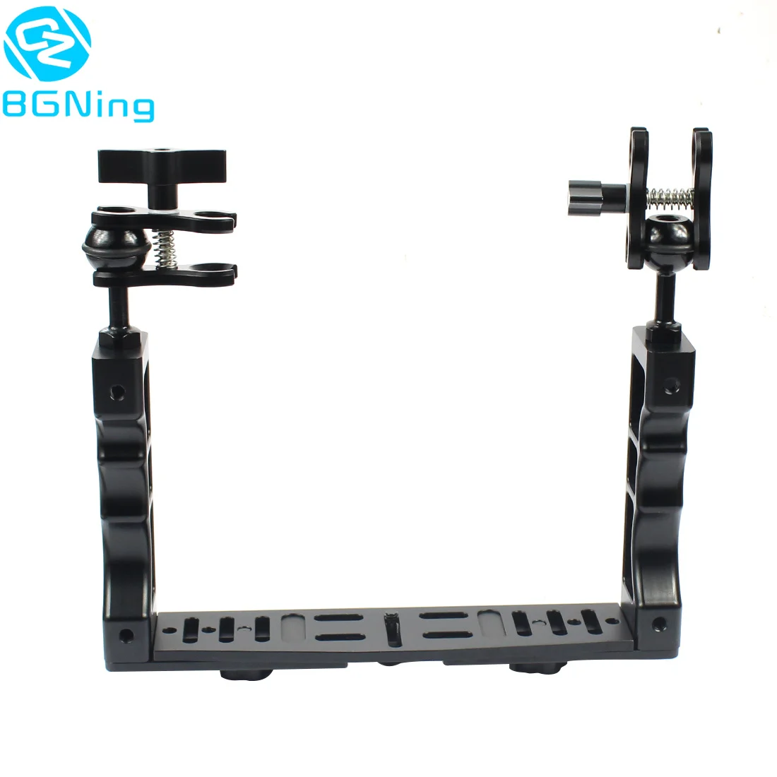 2 Holes Ball Clip Подводный поднос Ручной Стабилизатор Rig Grip корпус с шаровой головкой и бабочкой зажим для экшн-камеры дайвинг вспышка светильник светодиодный - Цвет: 2 Holes Ball Clip