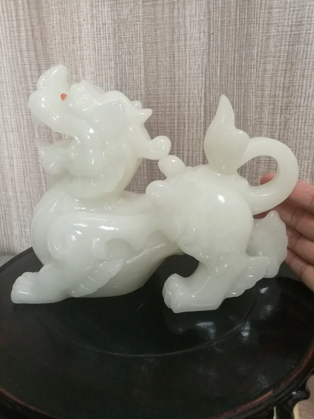 Горячая Распродажа # Офисная Статуя Дракона PI XIU из белого нефрита для рисования