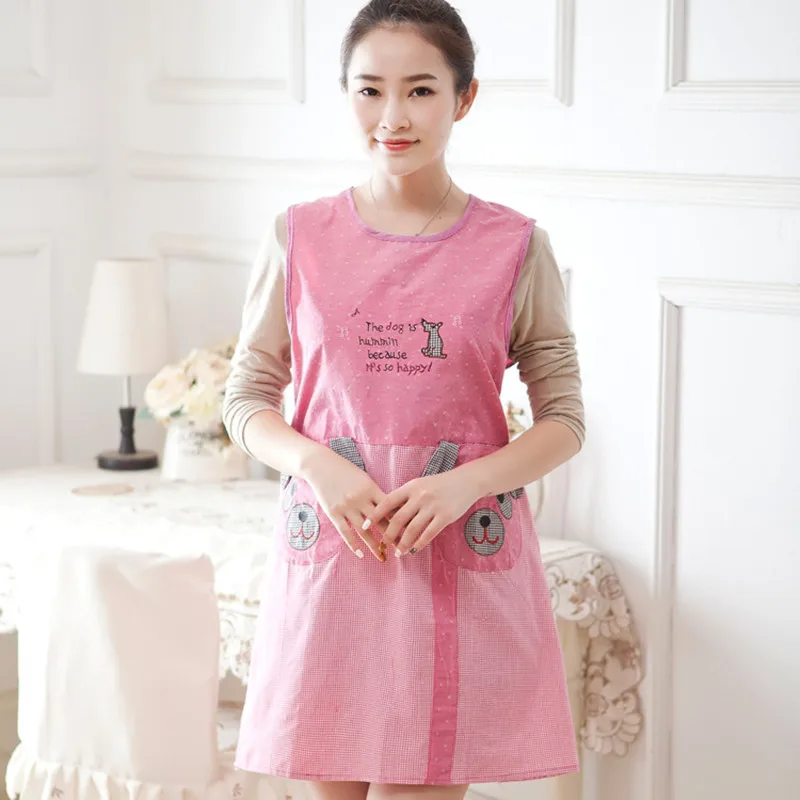 Милый жилет с рисунком собаки в Корейском стиле фартук для дома санитарный