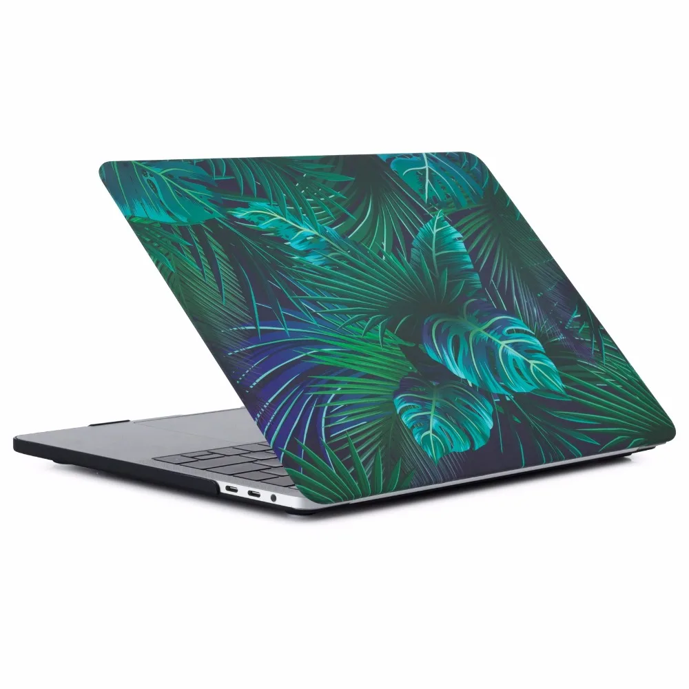 Новый чехол с резиновым покрытием листьями для MacBook air 13 3 дюйма A1466 A1369 Retina корпуса