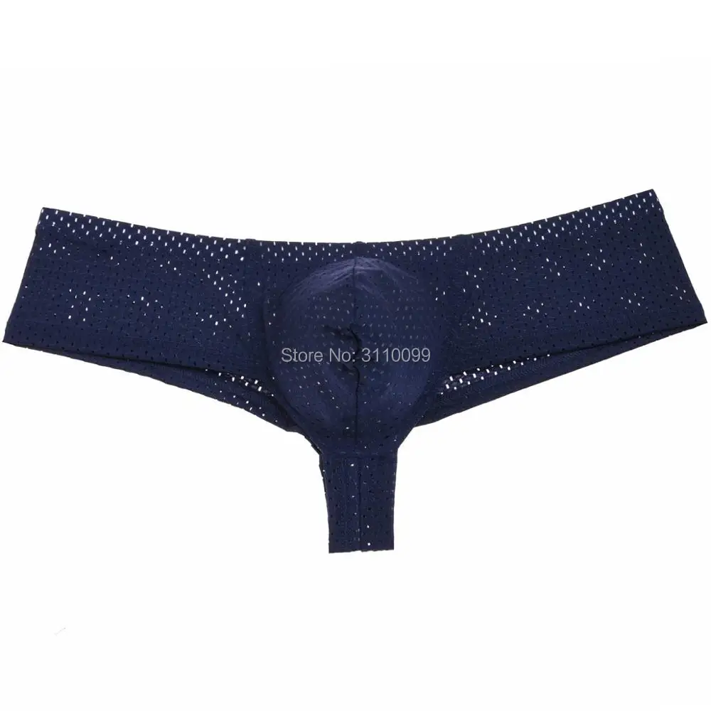 Новое поступление однотонные дышащие Пикантные мини боксеры мужское нижнее