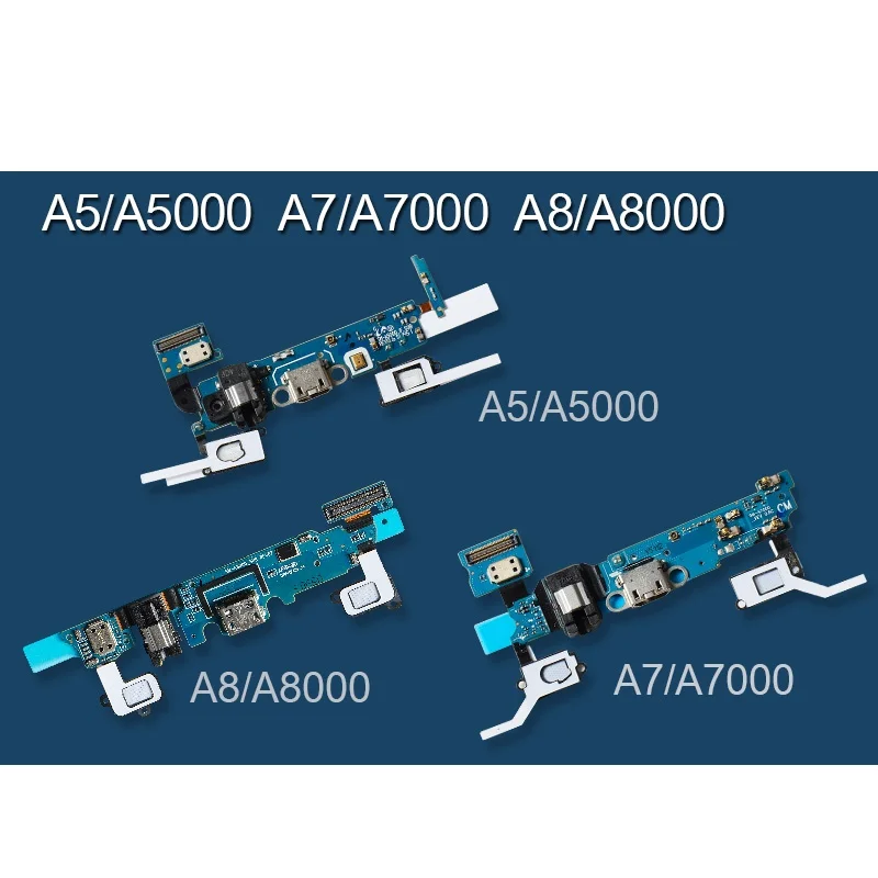 Зарядный USB порт + микрофон гибкий кабель наушники для Samsung Galaxy A5 A5000 A7 A7000 A8 A8000