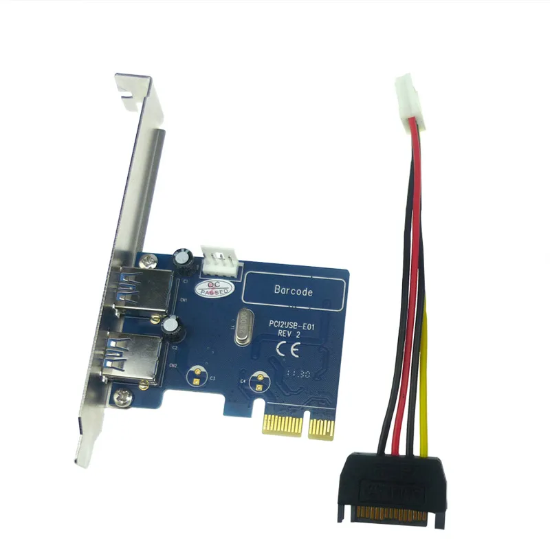 Карта расширения IT-GO PCI-E USB 3 0 PCI Express x1 на 2 порта адаптер | Компьютеры и офис
