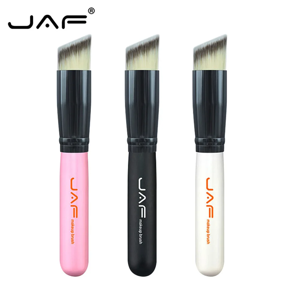 JAF Angled Multifunction Makeup Brush Liquid Foundation Face Contour Powder BB Cream Soft Synthetic Make Up Tool 16STA | Красота и