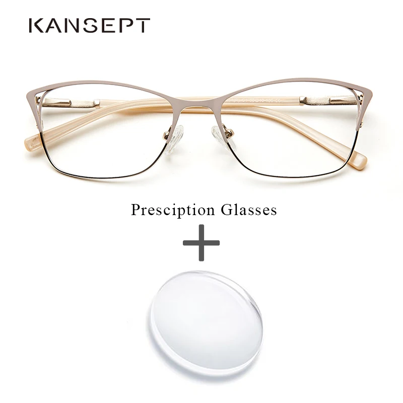 Металлические женские очки по рецепту Модные близорукие прогрессивные