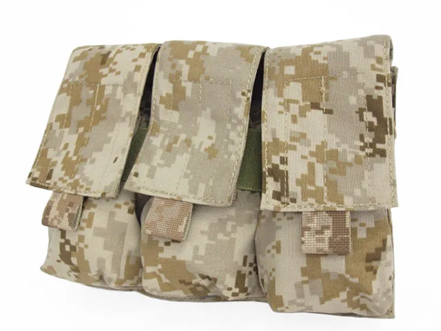 Emers MOLLE тройной сумка для патронов пиксельный пустынный AOR1 камуфляжной расцветки, на ATFG EM6352A Сумочка-клатч с принтом "Постер"