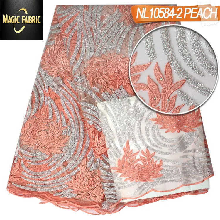 

African Lace Fabric 2017 High Quality Tulle French Lace Fabric For Nigerian Wedding Dress French Lace NL10584