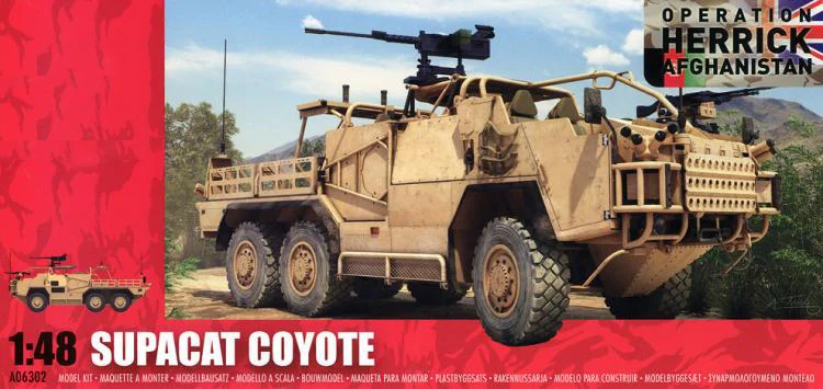 Airfix 06302 1/48 масштаб британской армии Supercat coyote HMT600 пластиковая модель строительный комплект