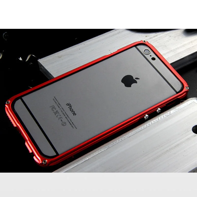 Роскошный Алюминиевый металлический бампер GinMic для iPhone 6 6s 6Plus 6S + алюминиевый