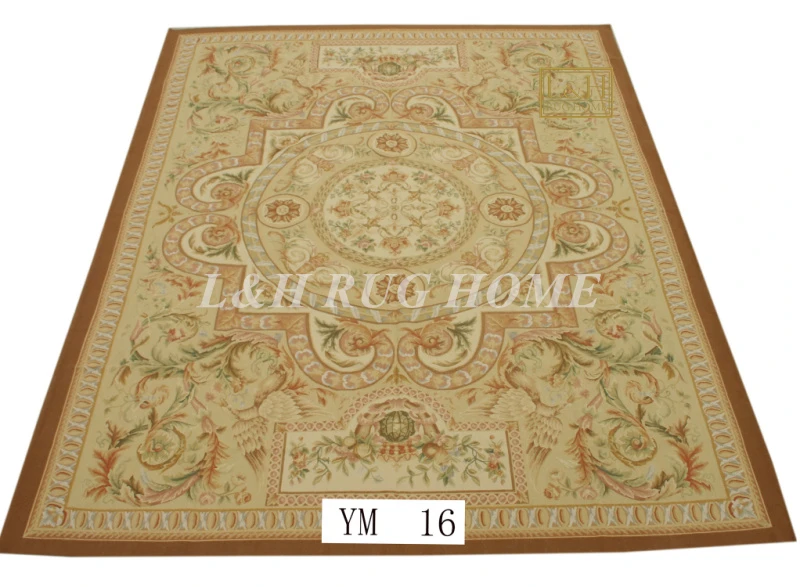 Бесплатная доставка 8 &quotx 10&quot Французский Aubusson плетеные коврики ручной работы