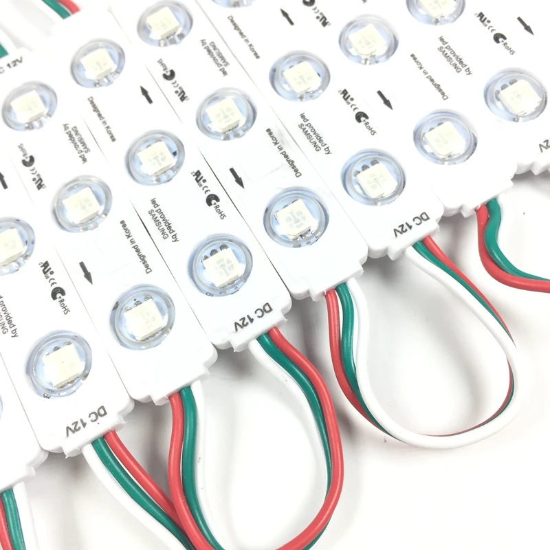 100 шт. WS2811 2811 IC 3 светодиодный 5050 RGB пиксель цифровой модульная гирлянда светильник