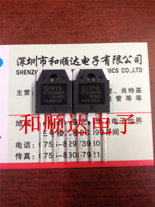 

Оригинальный Новый 2 шт./IXTQ22N60P TO3P TO-3P